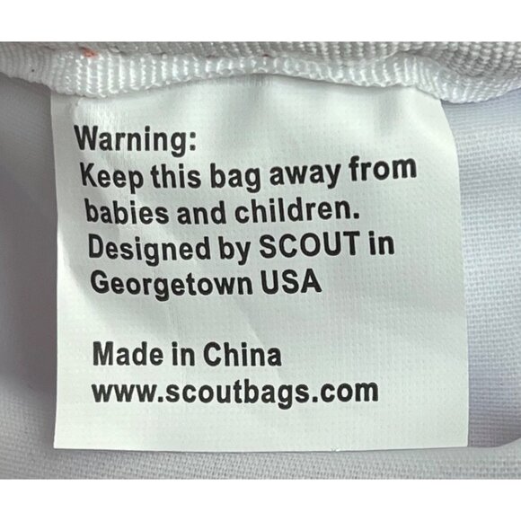 Scout Women’s Orange/White Striped Coated 3-Way Toiletry Bag Size S - Picture 11 of 13